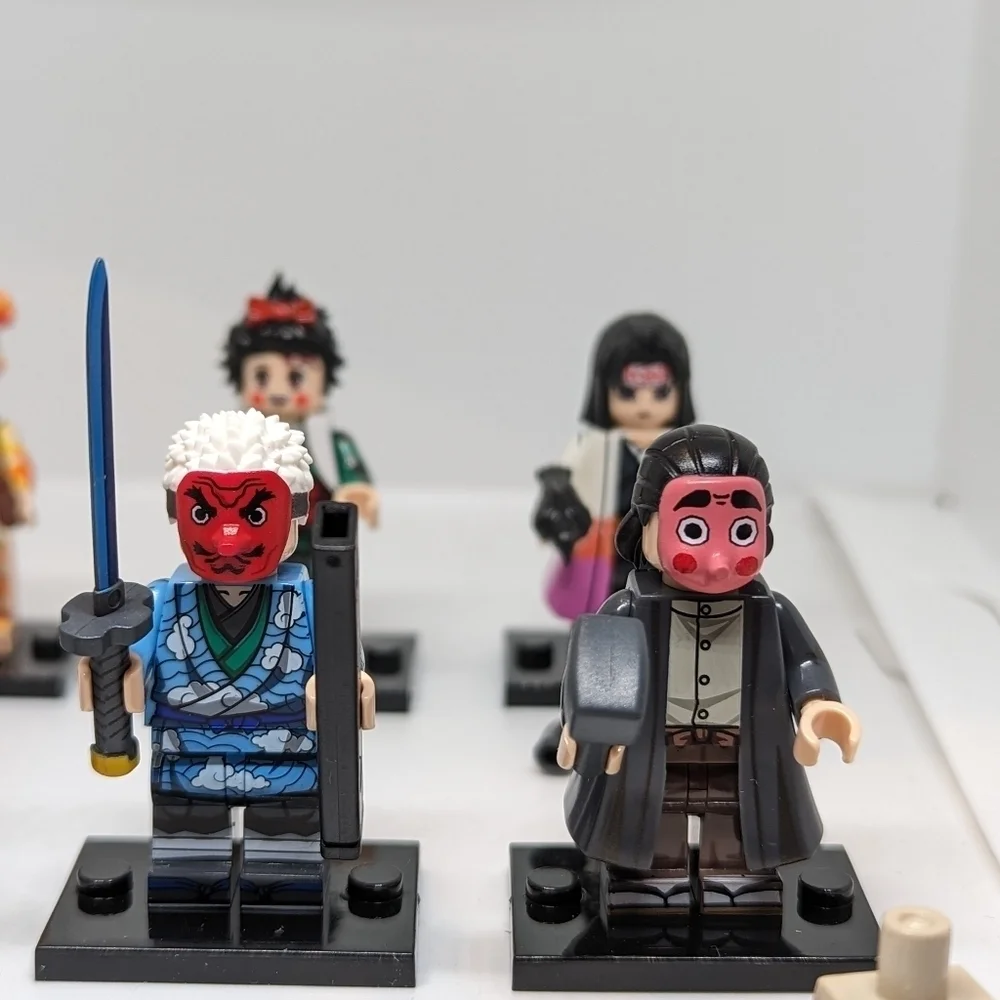 8 Minifigures- Demon Slayer Anime Building Block Toy Collectors Action Figures